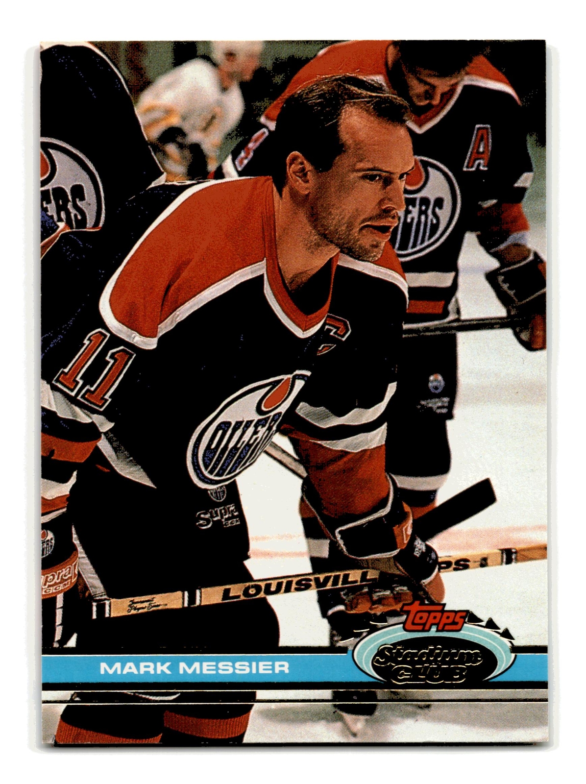 Mark Messier 1991-92 Stadium Club #111 HOF Edmonton Oilers Mint