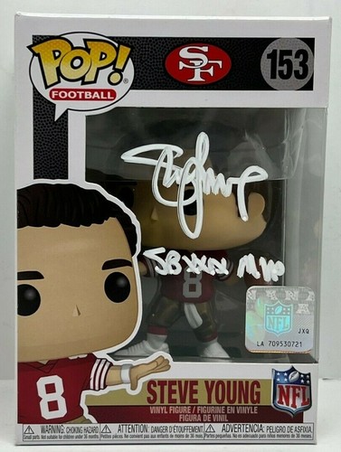 Steve Young Signed Funko Pop #153 w/ "SB XXIX MVP" BAS - Picture 11 of 11