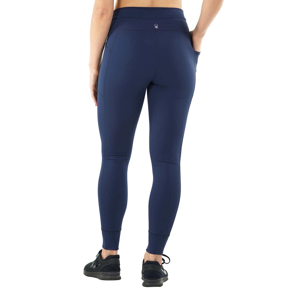 【SPYDER】Women's Running Proweb Leggings /追跡付 Spyder High Rise Drawstring Legging Tight with Pockets