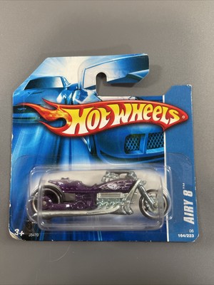AIRY 8 MOTORCYCLE BIKE PURPLE & CHROME 1/64 HOT WHEELS 2006