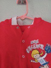 Vintage Toddler/Girls Hooded button-up sweatshirt size Toddler 4 used As-Is