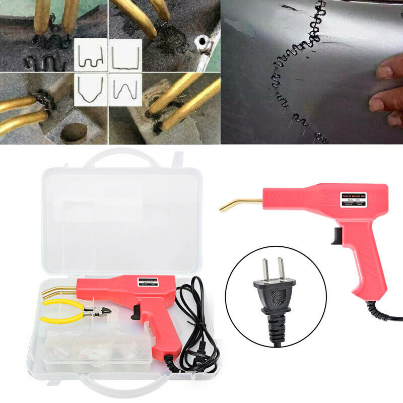 220V Plastic Welder Hot Stapler Welding Machine Gun Garage Tool Kit Repairing CS-image