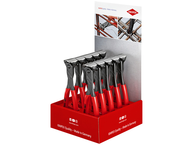 Knipex 00 18 01 V10 End Cutter (Counter Display of 10 x KPX6801200)
