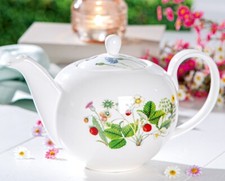 Gilde Porzellan Teekanne Wild Flowers Blüten Bella Vita 58359