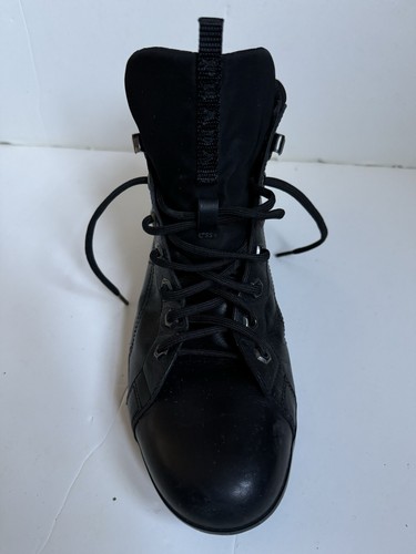 BOTAS PRADA DE SEGUNDA MANO PARA HOMBRE HiGH TOP ZAPATOS CUERO TALLA 9US - Imagen 13 de 15