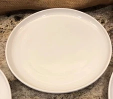 1 Over and Back  White Lip Coupe~ Stackable~ Dinner Pizza Plate ~10 3/4”Round