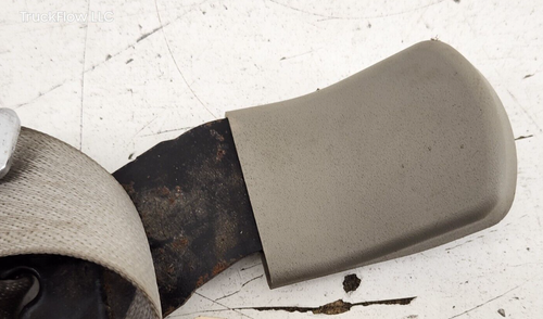 2008-2010 FORD F250 F350 CREW CAB REAR SEAT BELT RETRACTOR LEFT Stone Gray - Picture 3 of 5