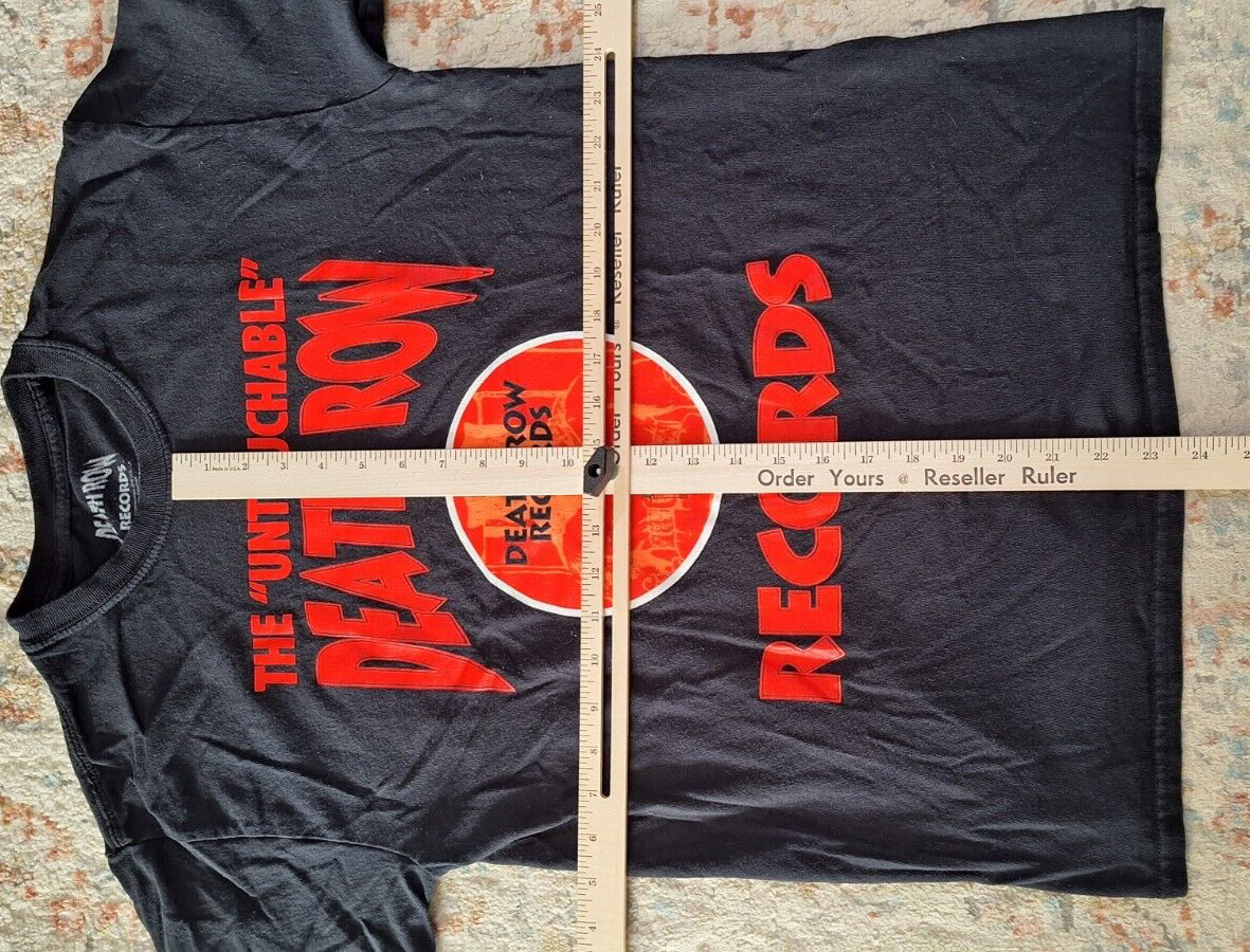 FILA Ripple Junction Death Row Records T Shirt Uomo M Medium Tee Nero Rosso