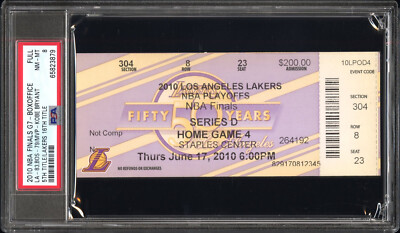 2010 NBA FINALS GAME 7 FULL TICKET KOBE BRYANT 🏆 #5 LAKERS