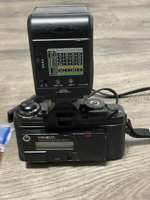 Minolta X-700 SLR Film Camera MD Zoom 28mm & 50mm Lenses & Film