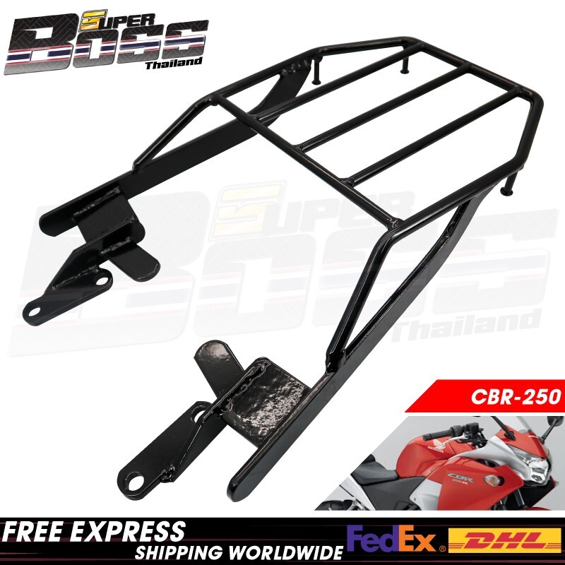 Rear Rack Luggage Carry For HONDA CBR-250/300 Black | eBay