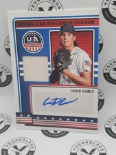 Cohen Gomez 2023 Panini USA Baseball Stars & Stripes Autograph Jersey auto