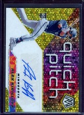 ALEX KIRLLOFF ~ 2021 Panini Mosaic Quick Pitch Autographs Gold #AK AUTO (#10/10)