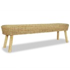 NNEVL Hall Bench 160x35x45 cm Natural Rattan