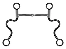 Showman S Curb Shank Smooth Snaffle Bit