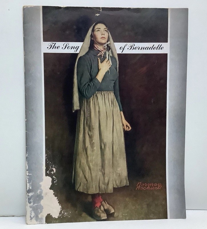 Song Of Bernadette  1943 Jennifer Jones  ORIGINAL VINTAGE FILM PROGRAM