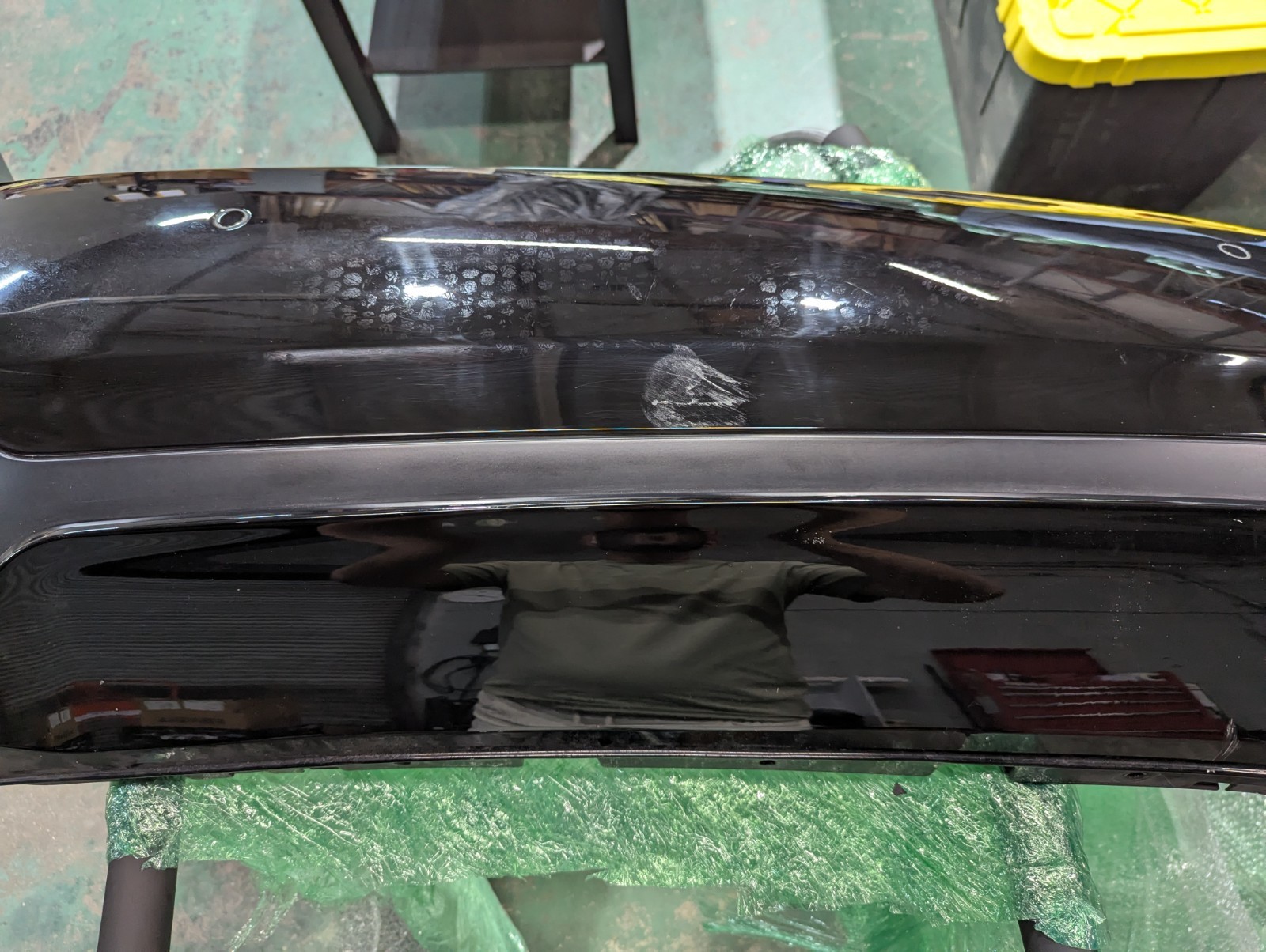 18-24 MASERATI GHIBLI REAR BUMPER COVER COMPLETE W/ SENSORS & BLIND SPOT OEM