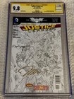 CGC Signature Series 9.8 Justice League Series #11 Signed Jim Lee Sketch Cover