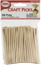 Pepperell Crafts Craft Picks 250/Pkg-3.5"X0.125" - WP13