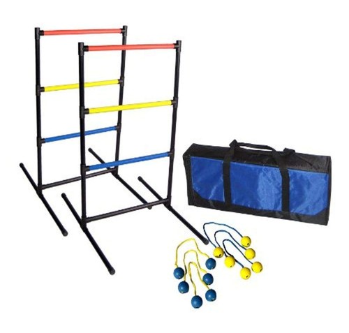 LADRTS-GM-00140 Ladder Ball Toss Game with 6 Bolos Bolas & Carrying Case for ...