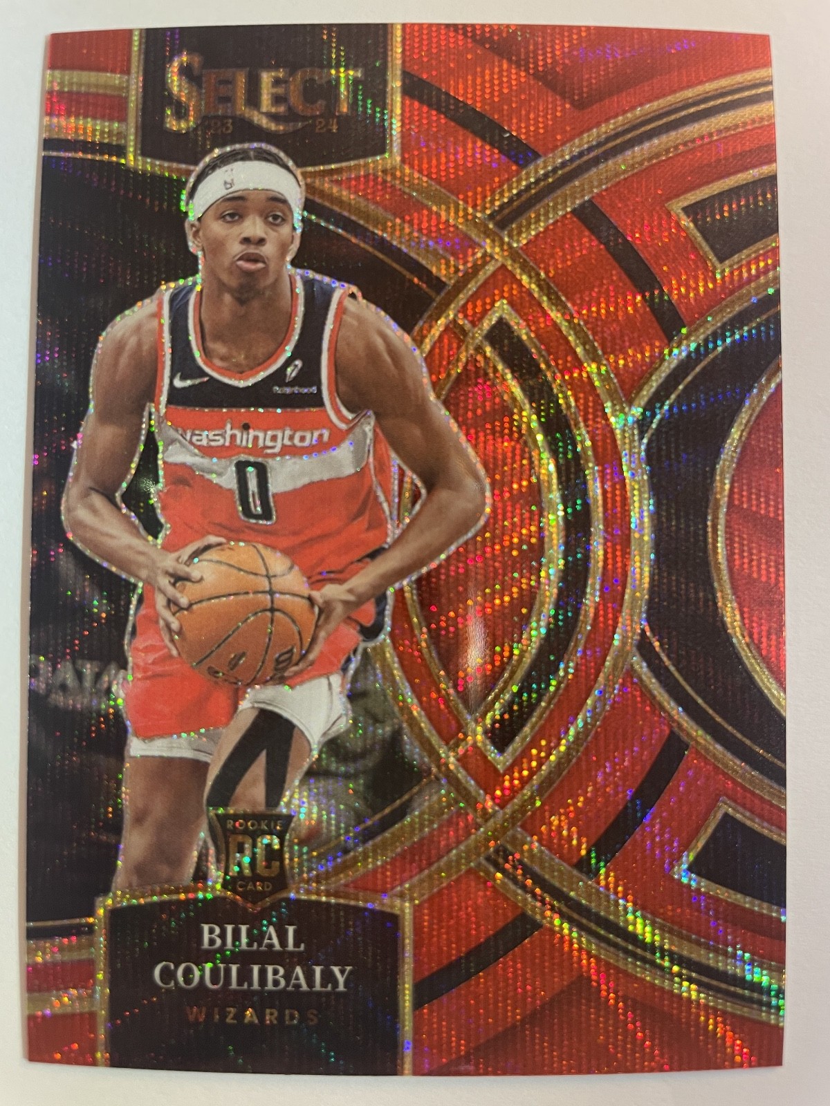 2023-24 Panini Select Red Wave Bilal Coulibaly Rookie Card #131