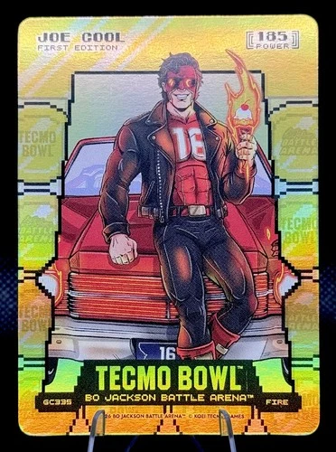 2026 Bo Jackson Battle Arena Tecmo Bowl Joe Cool Gold Coin Flip 185 Power SP