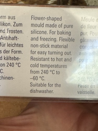 Birkmann SUNFLOWER SILICONE MOLD For Baking & Freezing, Made In Germany NEW - Picture 4 of 8