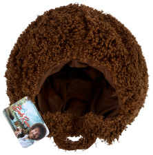 Bob Ross Wig Beard Set Funny Afro Costume Hair Halloween Party Gag Gift