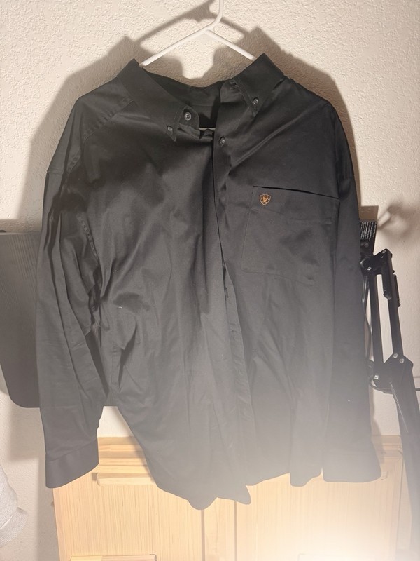 Black Ariat Dress Shirt  XXL