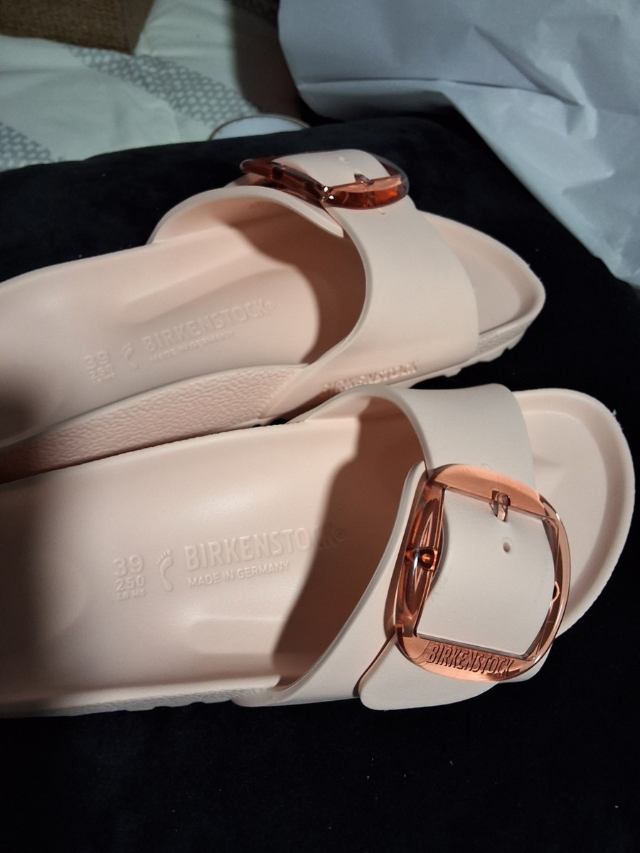 Birkenstock Madrid EVA Sandals Rose Gold Buckle Light Pink  display picture 1