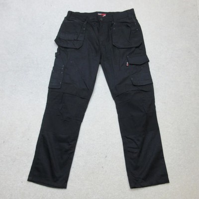 Tuff Stuff schwarze Cargohose W36 L30 Workwear Utility Herren Freizeithose