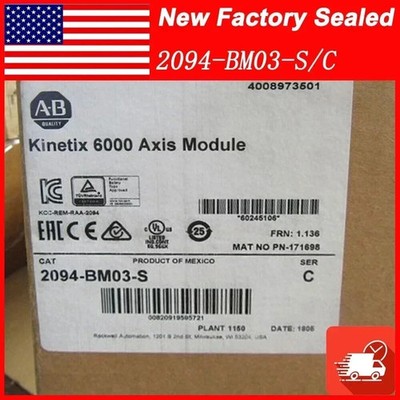 NEW Allen-Bradley 2094-BM03-S SER C Kinetix 6000 Axis Module 2094BM03S