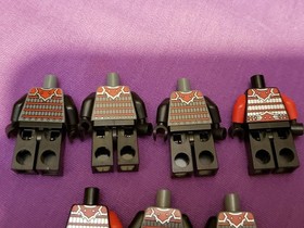 LEGO Ninjago Minifigure Lot Stone Army Warrior PARTS Red Yellow Blue *Read Desc*