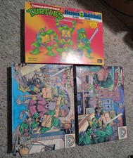 Lote De Colección 3 Tortugas Ninja COMPLETOS Puzzles 1987 TMNT Casa Aleatoria + Juego