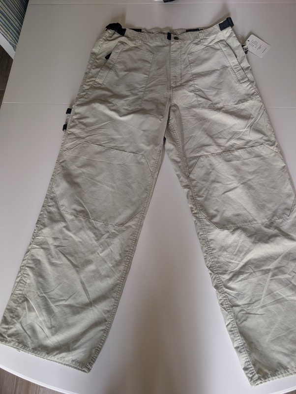 Vintage Y2k Nautica Lightweight Cargo Pants  Paratrooper Military  sz  36  NEW