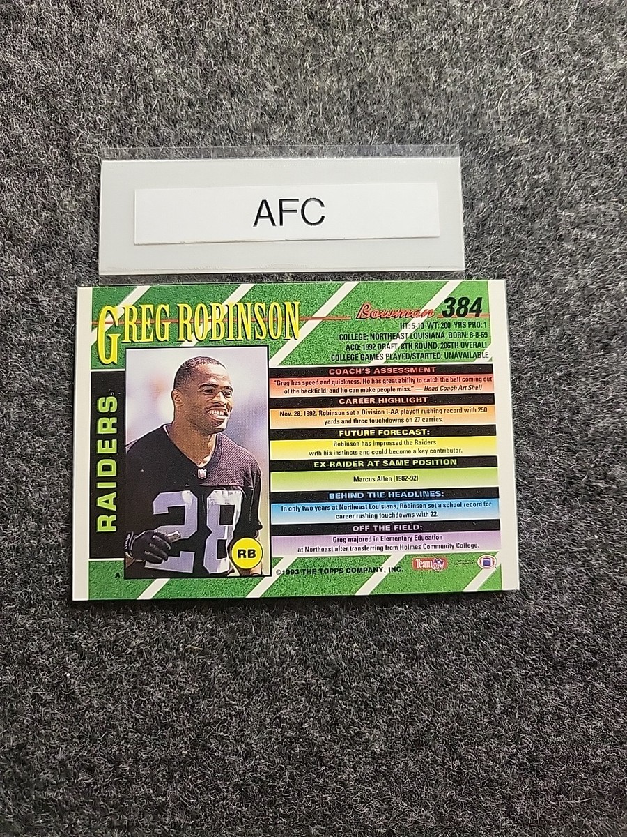 1993 Bowman - Greg Robinson #384 (RC) | eBay