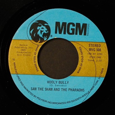 SAM THE SHAM & PHARAOHS: wooly bully / li'l red riding hood POLYDOR 7'' Single