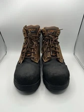 Carolina Men’s Size 12B Comp Toe Work Boots Brown Leather ASTM EH Safety READ!