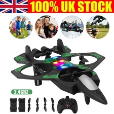 RC Plane for Kids Form Drone Remote Control Airplane Remote Fighter Jet w/ Light