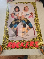 VTG Original 1988 WWF Rockers Poster Shawn Michaels Marty Jannetty - Good Shape