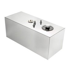19 Gallon Fuel Cell Gas Tank Aluminum with Level Sender Street Drift Silver