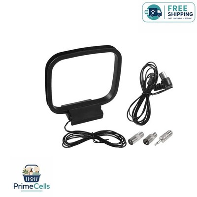Portable FM Coax Antenna with AM Loop   Easy Install for Home Audio Systems