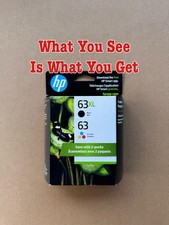 Genuine HP 63XL Black HP 63 Regular Color Ink Cartridges Combo Set 10/2027