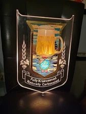 1970s OLD STYLE Beer 3-D MUG OF BEER Bubbler Motion SIGN Heileman's 