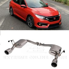4 Inch Dual Tips Muffler Exhaust For 16-21 Honda Civic 1.5t Axle Back T-304 New 4 Inch Dual Tips Muffler Exhaust For 16-21 Honda Civic 1.5t Axle Back T-304 New