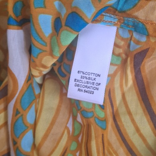 Banana Republic Trina Turk Silk Blend Top Boho Resort Tunic Summer 2012 Size 8 - Picture 8 of 8