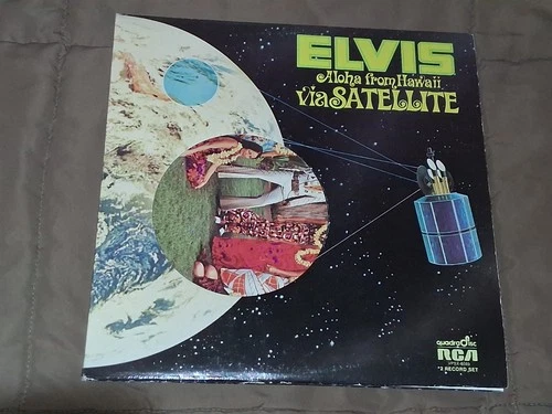 Vtg Elvis Presley Aloha From Hawaii Via Satellite 2  LP Vinyl Album  Record 1972