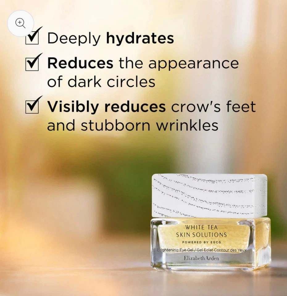 2 件 Elizabeth Arden 白茶皮肤解决方案美白眼霜 5 毫升 ea — 第 2/4 张图片