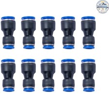 Pneumatic Quick Connector 1/2" OD x 3/8" OD Push to Connect Fittings Pack of 10