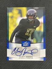 2012 Leaf Draft #CH3 Cliff Harris Autographs Blue Oregon Ducks